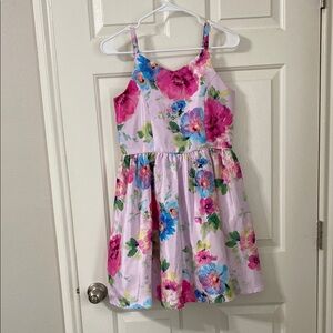 NWOT Zenzi Target brand floral skinny strap formal gown with zip up back and bow